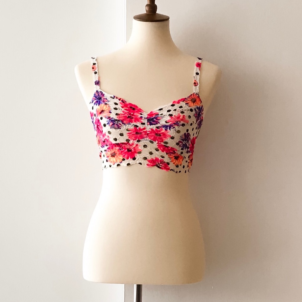 NWOT Victoria's Secret Pink Floral Lace Bralette
